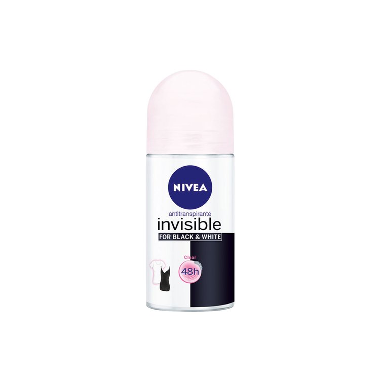 Imagen de Nivea Desodorante Rollon para Mujer Invisible Black&White  50 ml
