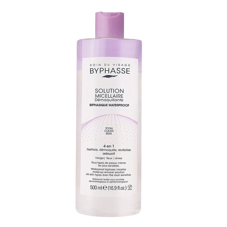 Imagen de Byphasse Agua Micelar Bifasica Waterproof 500 ml