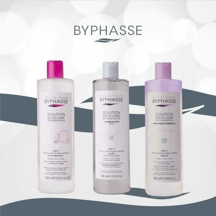 Imagen de Byphasse Agua Micelar Bifasica Waterproof 500 ml