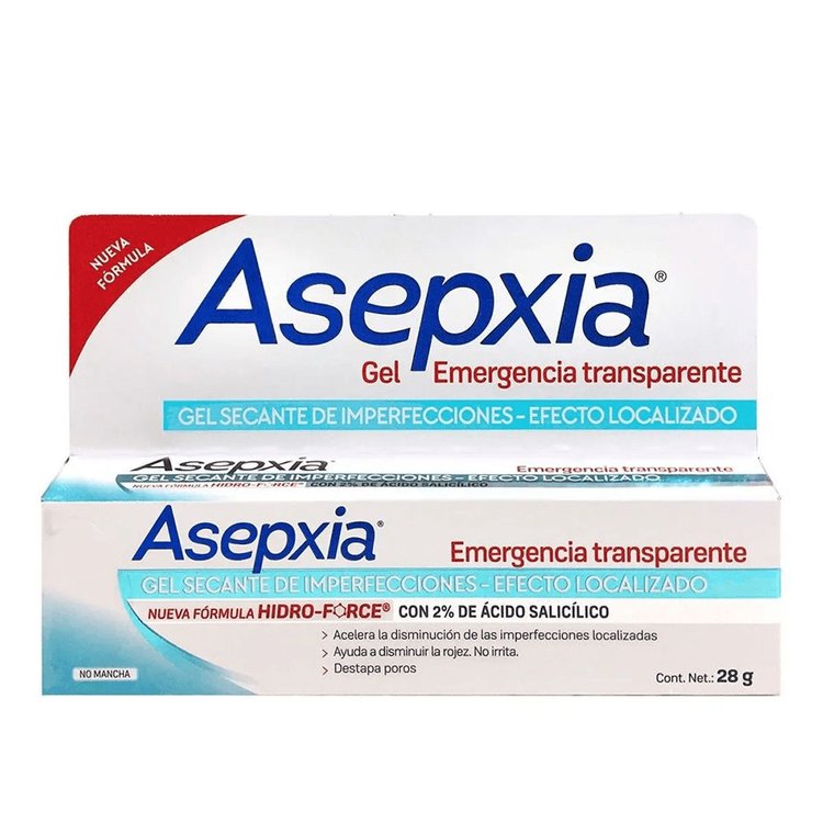 Imagen de Asepxia Gel Secante Anti Imperfecciones  28 gr - Transparente