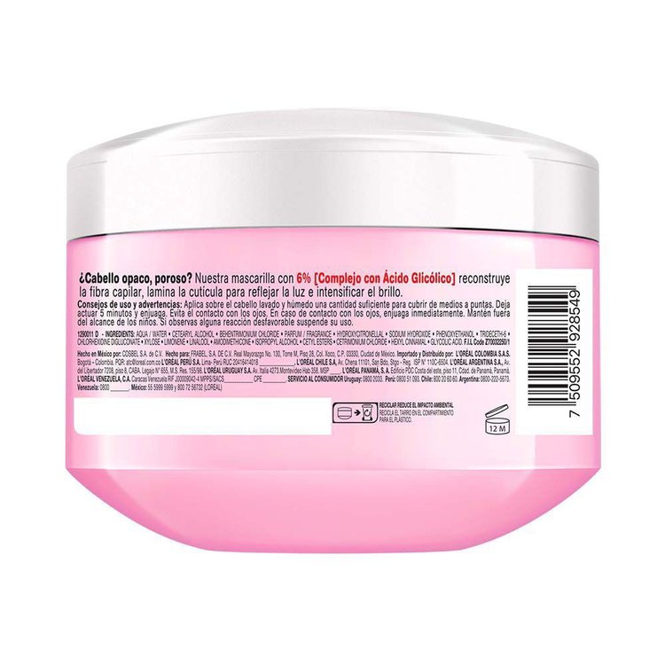 Imagen de L'Oréal Paris Baño De Crema Elvive  Glycolic Gloss  300 g