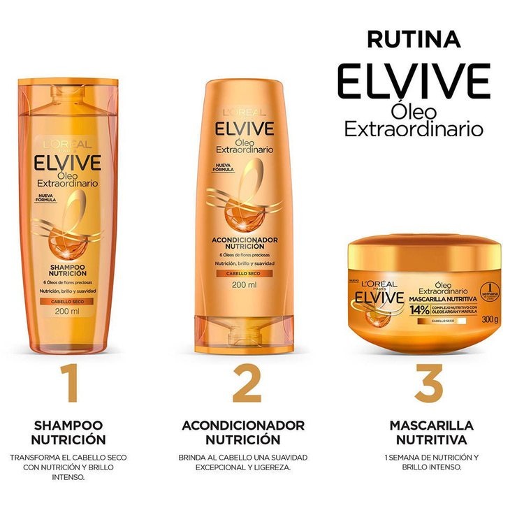 Imagen de L'oréal Paris Acondicionador Elvive  Oleo Extraordinario 370 ml