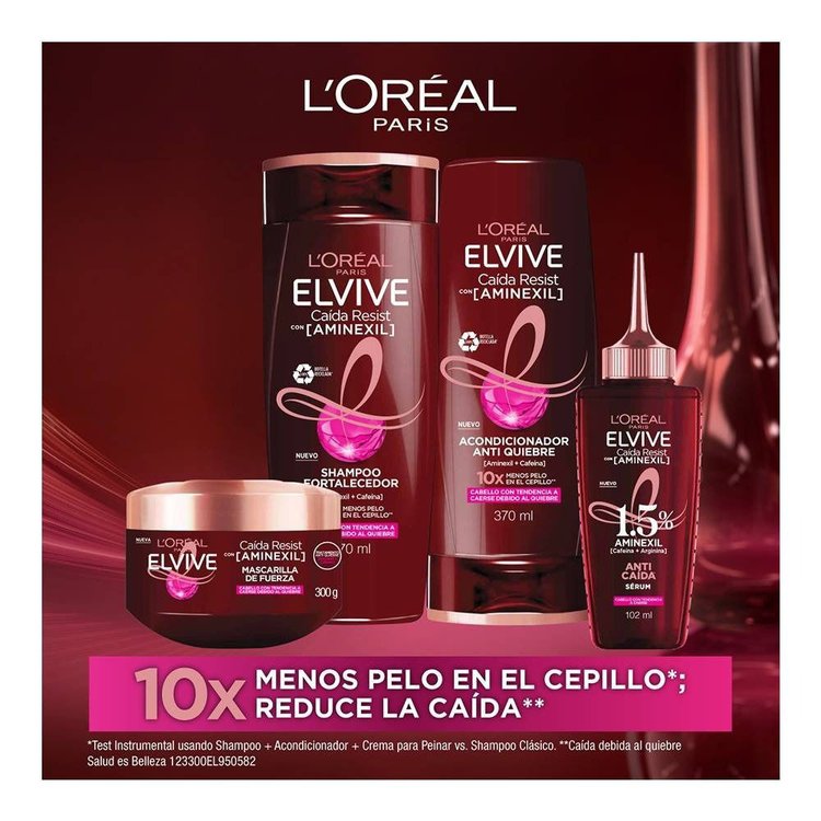 Imagen de L'Oréal Paris Crema Para Peinar Elvive  Anti Quiebre  Caída Resist 300 ml