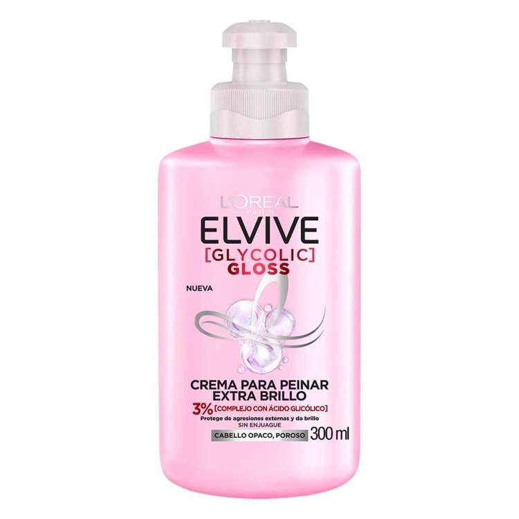 Imagen de L'Oréal Paris Crema Para Peinar  Elvive Glycolic Gloss 300 ml