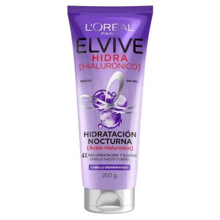 Imagen de L'Oréal  Paris Tratamiento Nocturno Elvive Hidra Hialuronico  200 gr