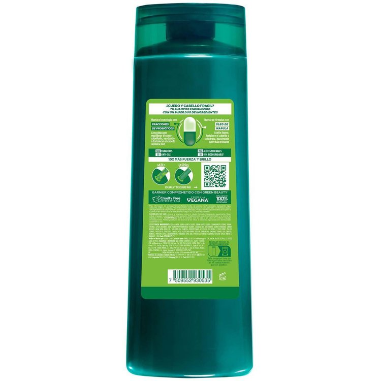 Imagen de Garnier Fructis Shampoo Probióticos Fuerza 350 ml