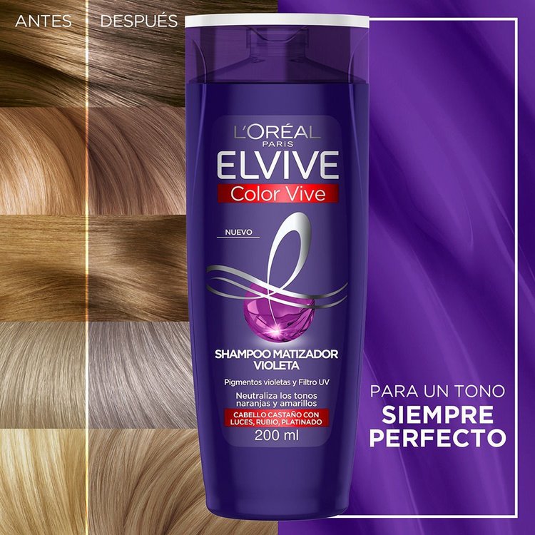 Imagen de L'Oréal  Paris Shampoo Elvive Violeta Matizador 200 ml