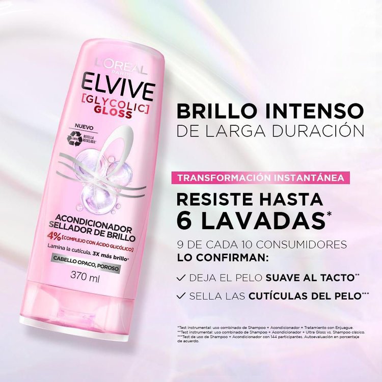 Imagen de L'Oréal Paris Acondicionador Elvive  Glycolic Gloss 370 ml