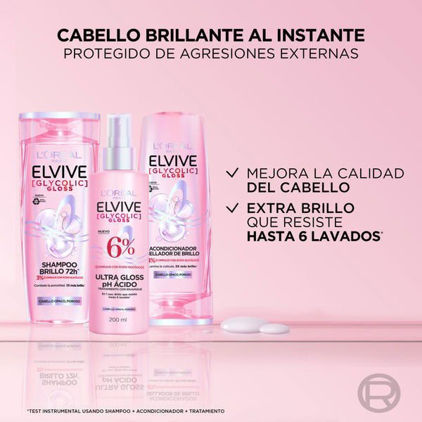 Imagen de L'Oréal Paris Acondicionador Elvive  Glycolic Gloss 370 ml