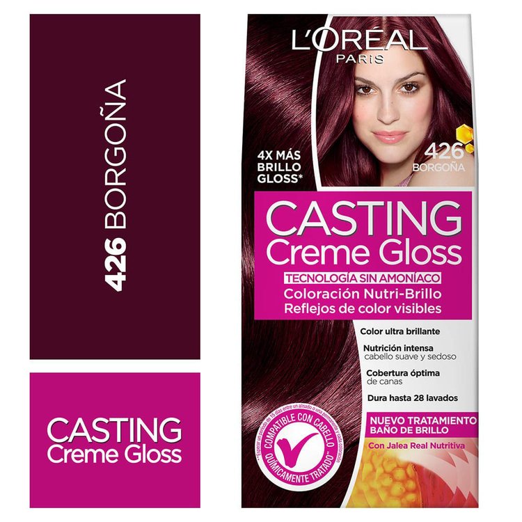 Imagen de L'oreal Paris Tinta Casting Creme Gloss 426 Borgoña