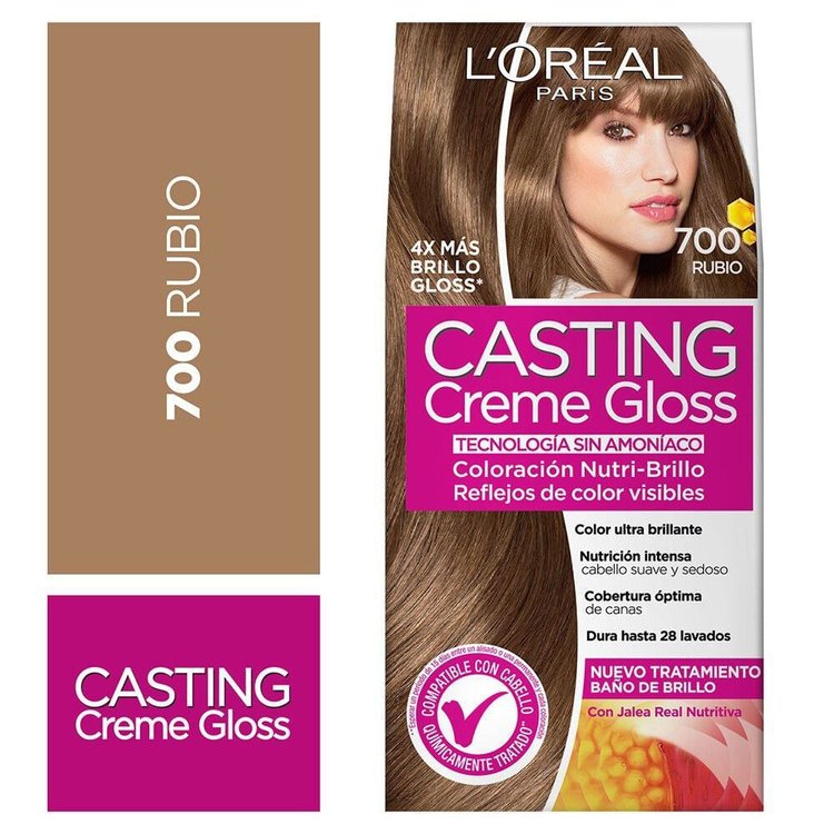 Imagen de L'oreal Paris Tinta Casting Creme Gloss 700 Rubio