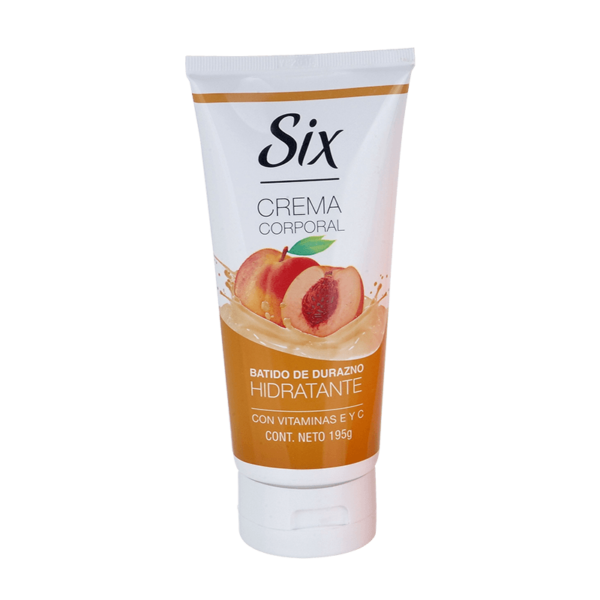 Imagen de Six Crema Corporal Hiratante  Durazno  195 gr