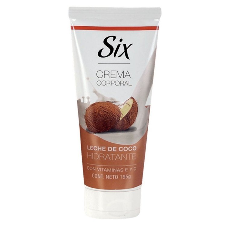 Imagen de Six Crema Corporal Hiratante Leche De Coco 195 gr