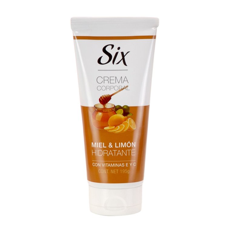 Imagen de Six Crema Corporal Hiratante Miel  y Limón  195 gr