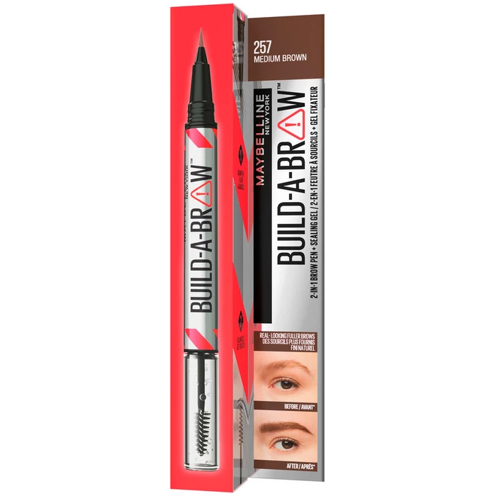 Imagen de Maybelline Delineador de Cejas  Build A Brow 2 en 1 - Ash Brown