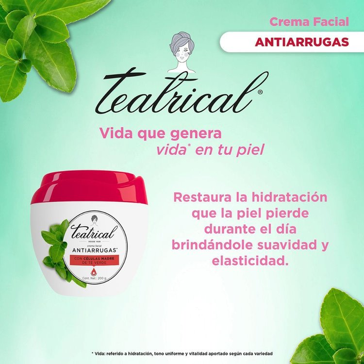 Imagen de Teatrical Crema Antiarrugas Con Células Madre 200 gr