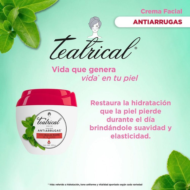 Imagen de Teatrical Crema Antiarrugas Con Células Madre  100 gr