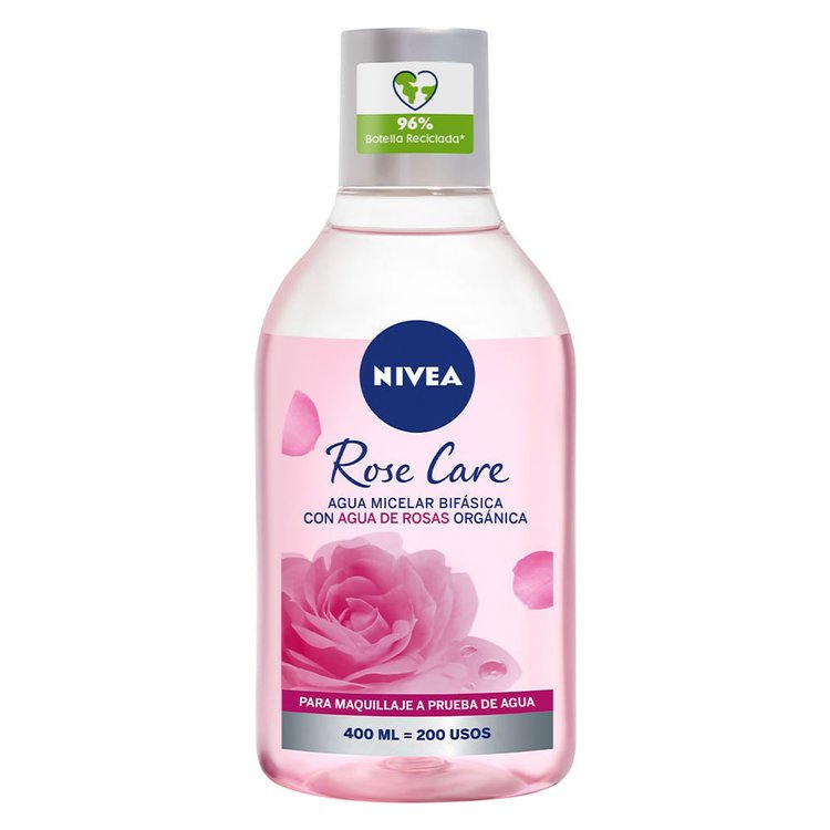 Imagen de Nivea Face Agua Micelar Bifasica Rose Care 400 ml