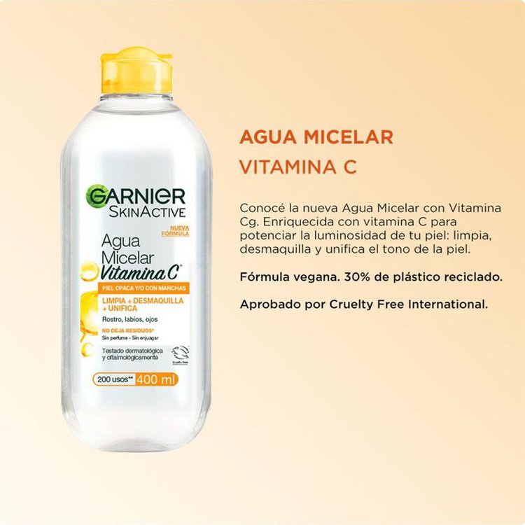 Imagen de Garnier Agua Micelar Vitamina C Skin Active 400 ml