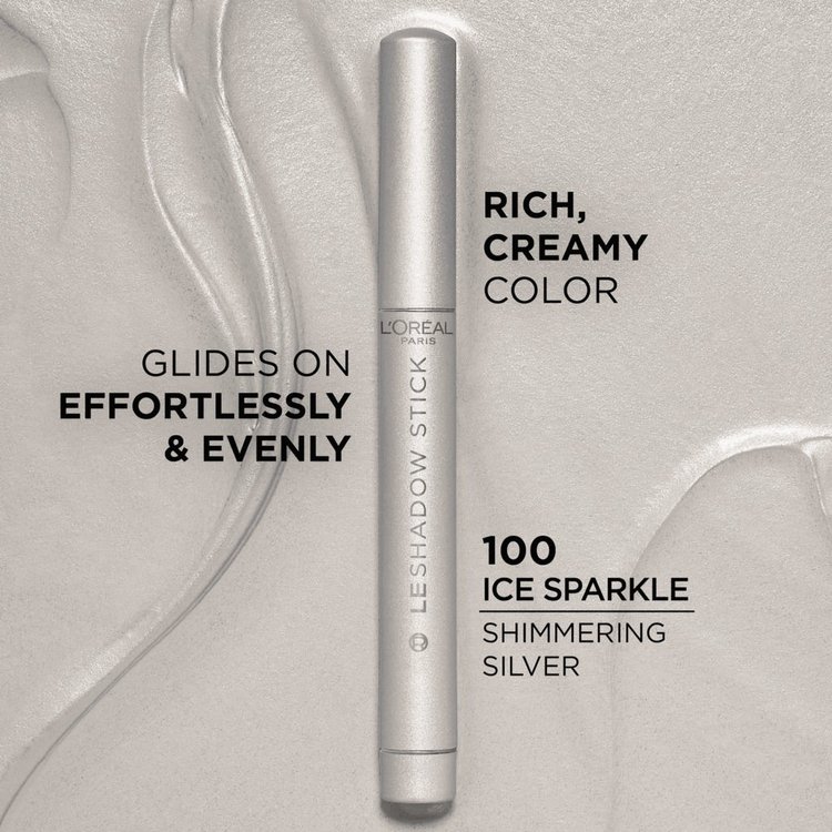 Imagen de L'Oreal París Sombra de Ojos  Hypnoteyes Le Shadow Stick  - - 100 Ice Sparkle
