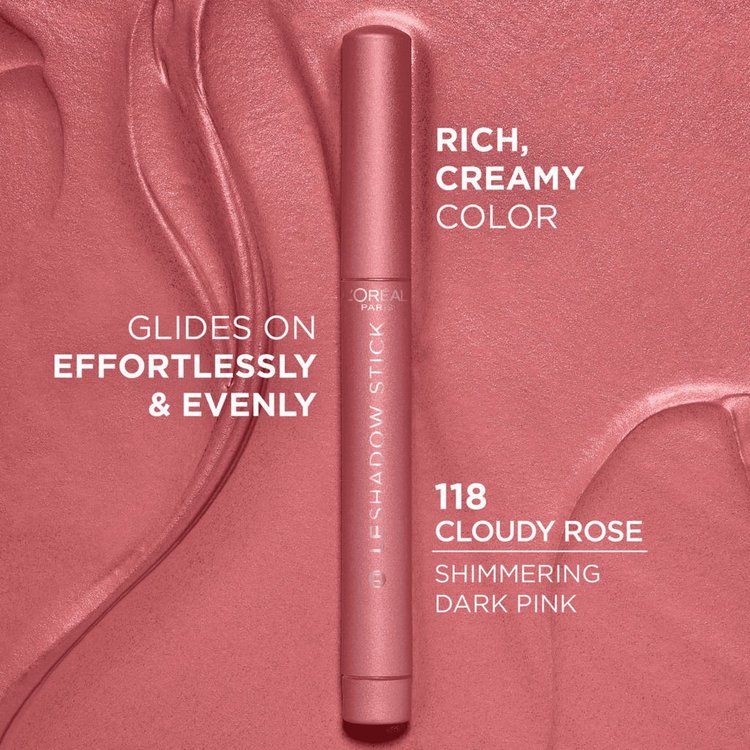 Imagen de L'Oreal París Sombra de Ojos  Hypnoteyes Le Shadow Stick - 118 Cloudy Rose