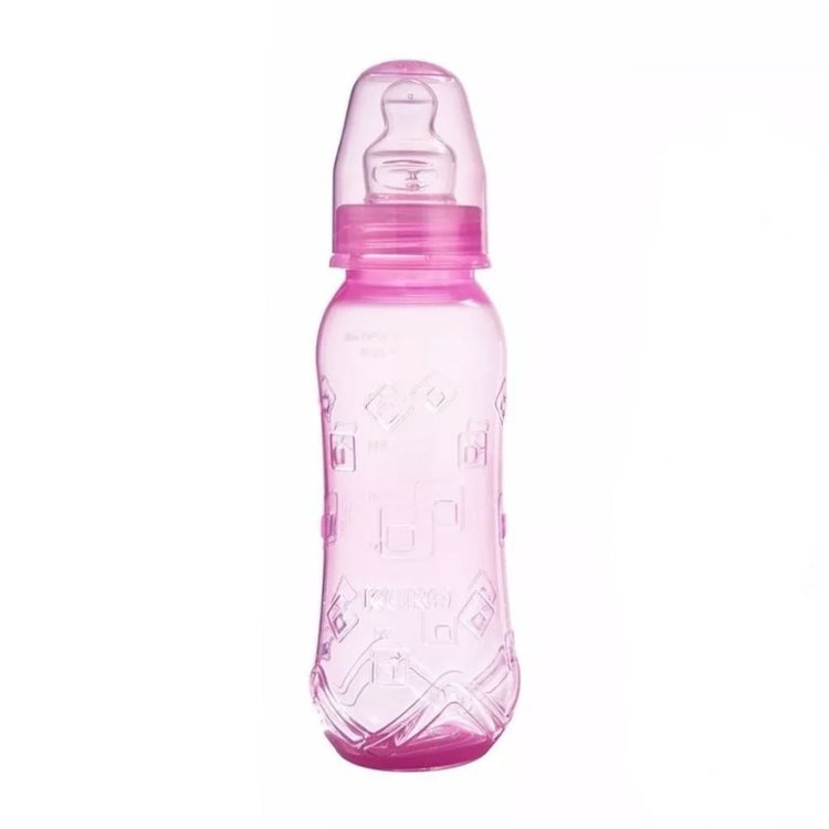 Imagen de Kuka Aquarela Mamadera 250 ml Tetina Anatomica - Rosado