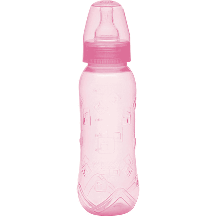 Imagen de Kuka Aquarela Mamadera 250 ml - Tetina Redonda - Rosado