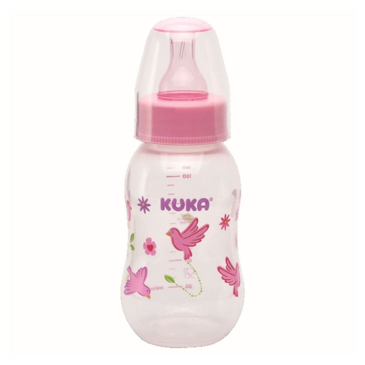 Imagen de Kuka Natural Plus Mamadera  70 ml Tetina Redonda Rosada