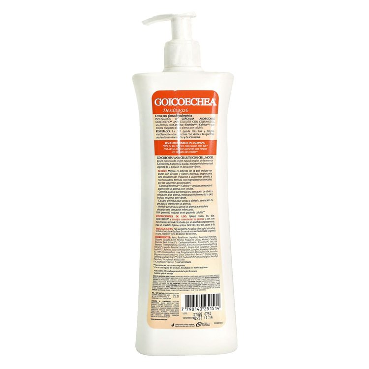 Imagen de Goicoechea Crema Anticelulitis con Cellumodel 400 ml
