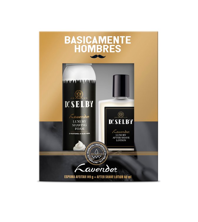 Imagen de Estuche Básicamente Hombres Laveder Espuma De Afeitar + Luxury After 50 Ml