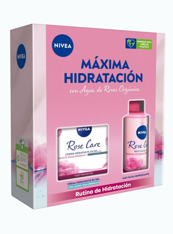 Imagen de Nivea Pack Máxima Hidratación Crema Facial Rose Care  + Bruma Facial