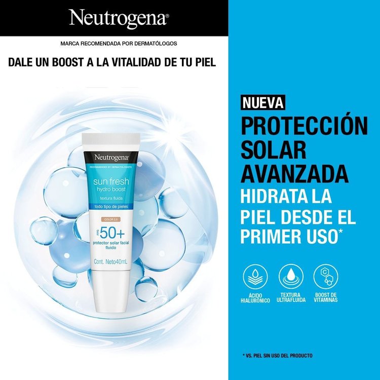 Imagen de Neutrogena Hydro Boost Sun Fresh Con Color Fps 50 40 Ml