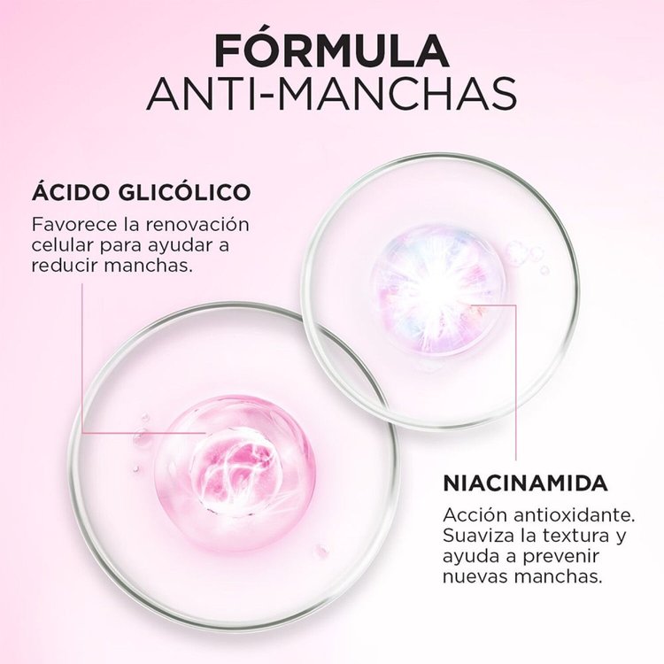 Imagen de L'Oréal Paris Pack Con Necesaire Glycolic-Bright Serum 30 ml + Crema de Dia  + Crema de Noche