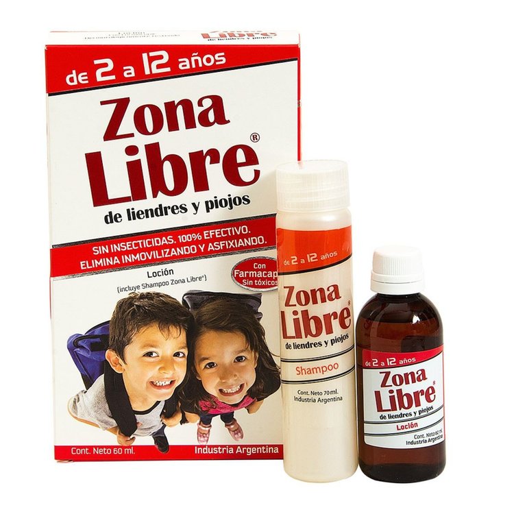 Imagen de Zona Libre Anti pediculosis Loción  60 ml + Shampoo 60 ml