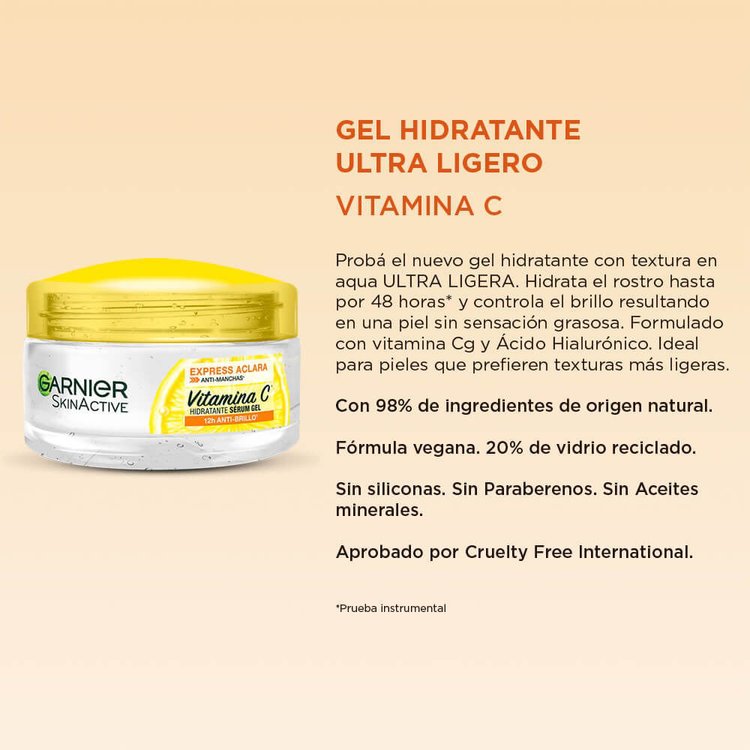 Imagen de Garnier Gel-Serum Hidratante Vitamina C 50 ml