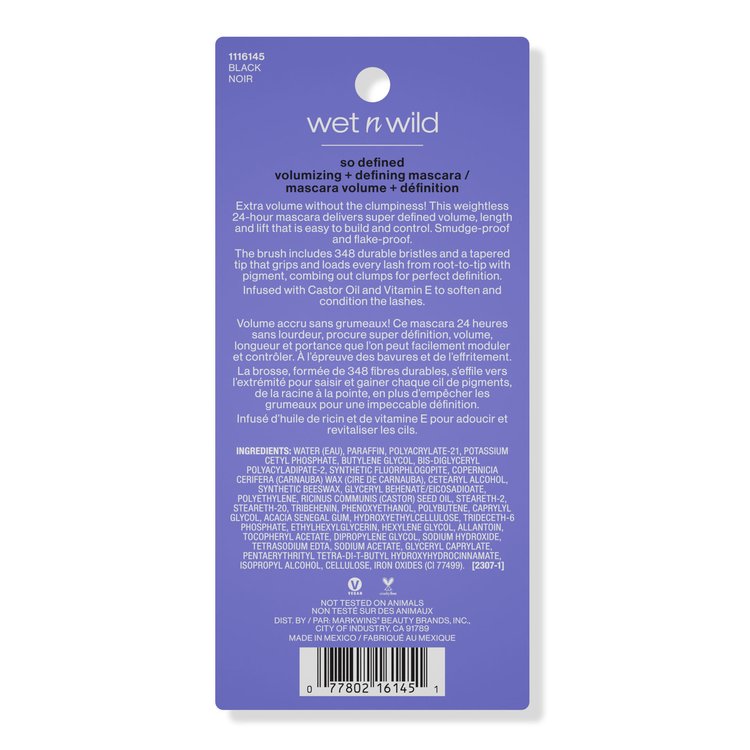 Imagen de Wet N Wild Mascara So Defined 24 Hs