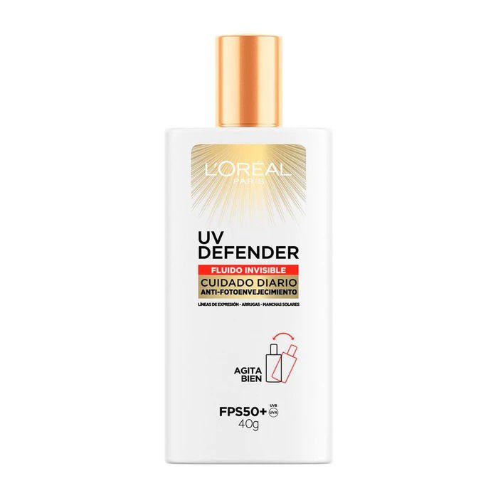 Imagen de L'Oréal Paris protector solar facial Uv Defender Fluido Invisible Fps 50  40 gr