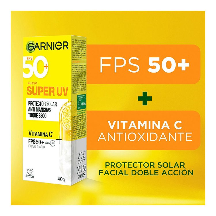 Imagen de Garnier  Super Uv Dry Touch Fps 50 40 Ml