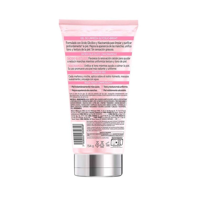 Imagen de Loreal Gel De Limpieza Glycolic-Bright Anti-Manchas 150 Ml