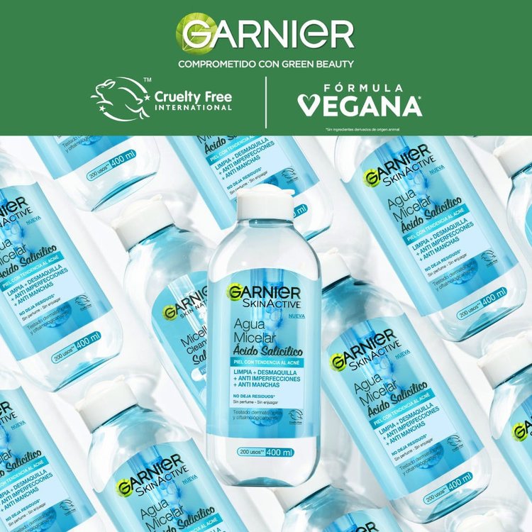 Imagen de Garnier Agua Micelar Skin Active Anti-Acne 400 ml