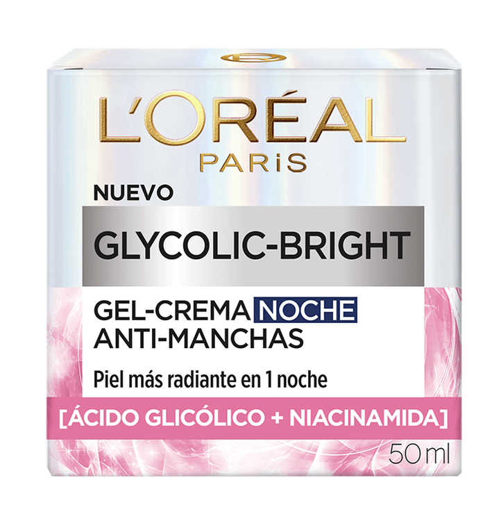 Imagen de L'Oréal París  Crema Gel Noche Glycolic Bright 50ml