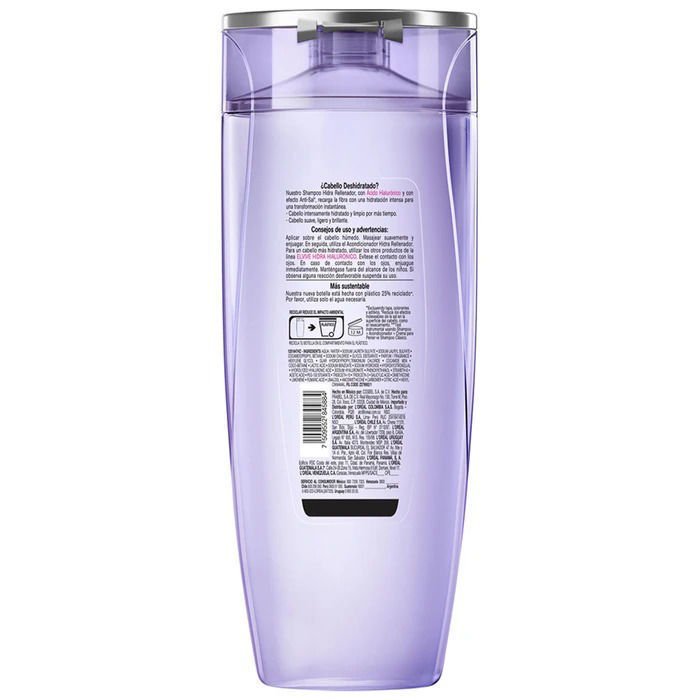 Imagen de L'Oréal Paris Elvive Shampoo Hidra Hialuronico 370 ml