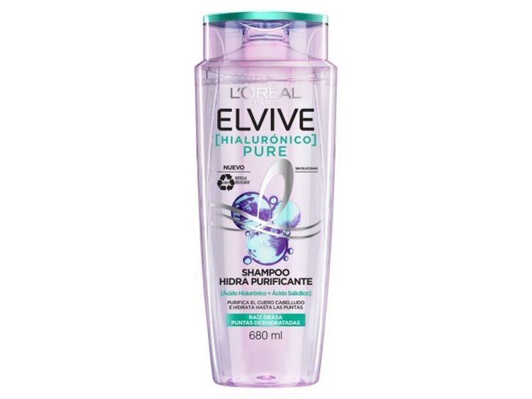 Imagen de L'Oréal Paris Shampoo Elvive  Pure Hialuronico 680 ml