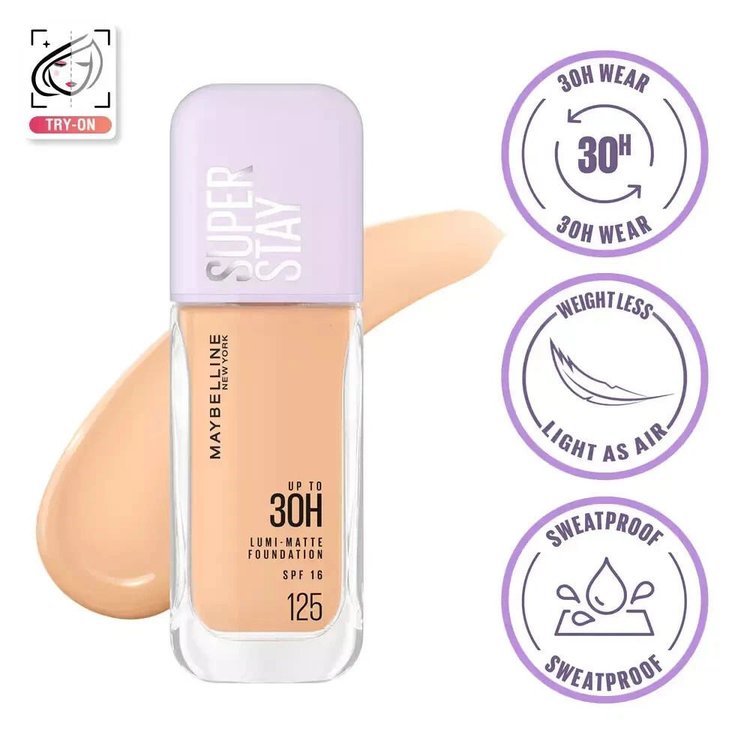 Imagen de Maybelline Base De Maquillaje Lumi-Matte 30H  - 125