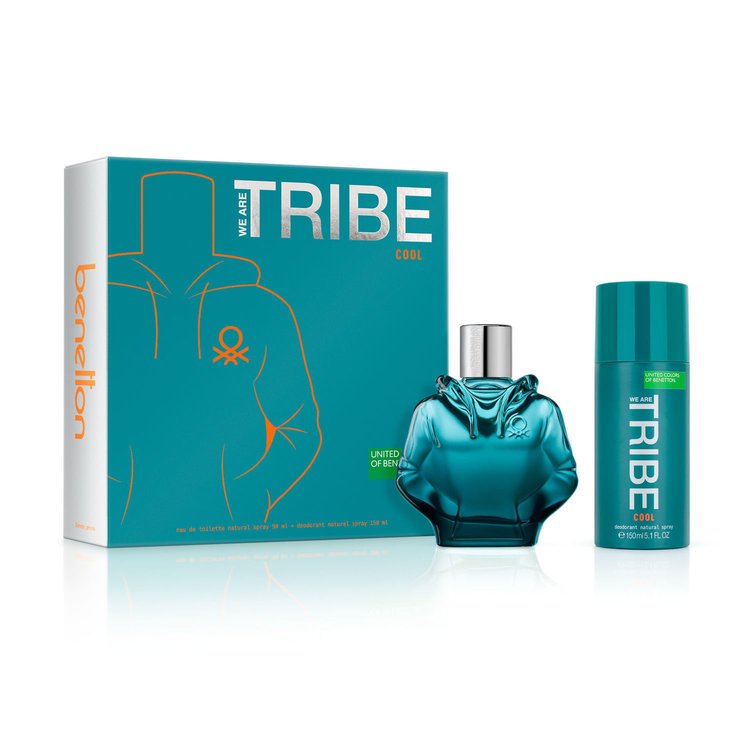 Imagen de Benetton We Are Tribe Cool Estuche 90 ml + Aerosol