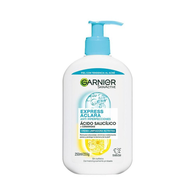 Imagen de Garnier Skin Crema Limpiadora Antiimperfecciones 236 Ml
