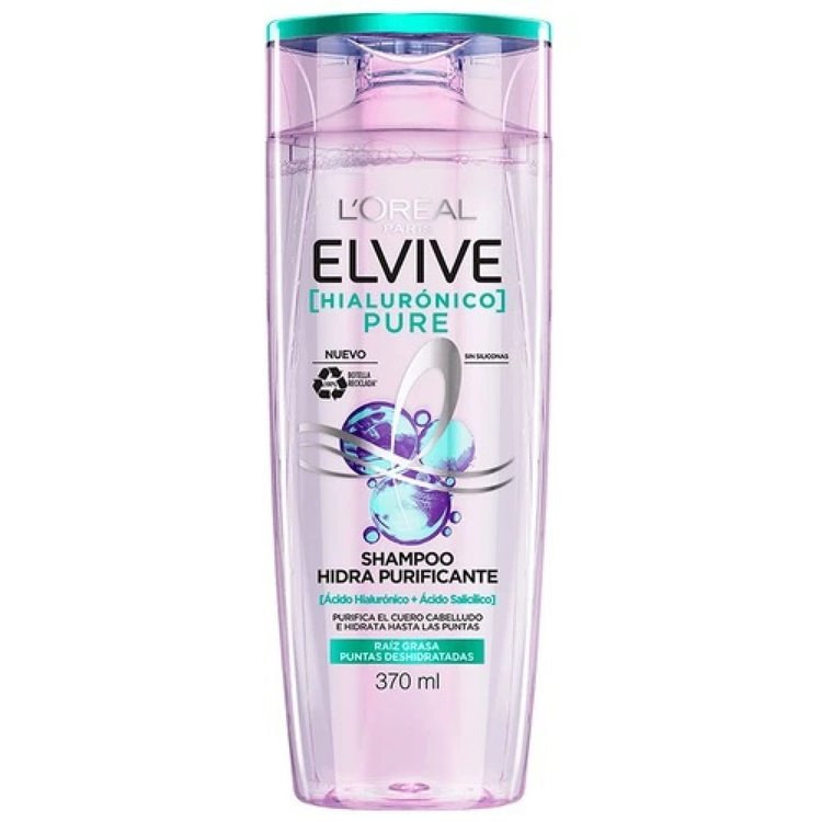 Imagen de L'oreal Paris  Shampoo Elvive  Hialurónico Pure  370 ml