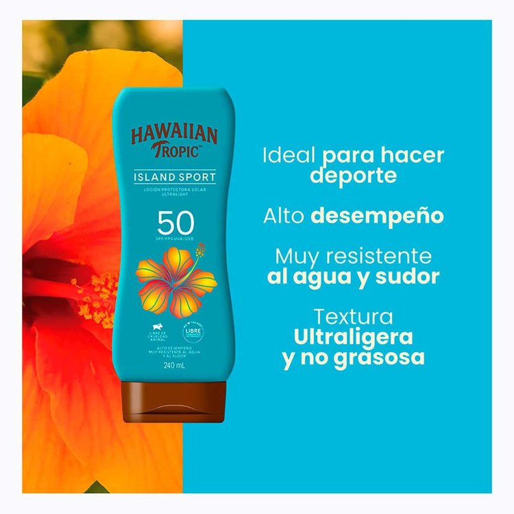 Imagen de Hawaiian Tropic Island Sport Fps 50 X 240 Ml