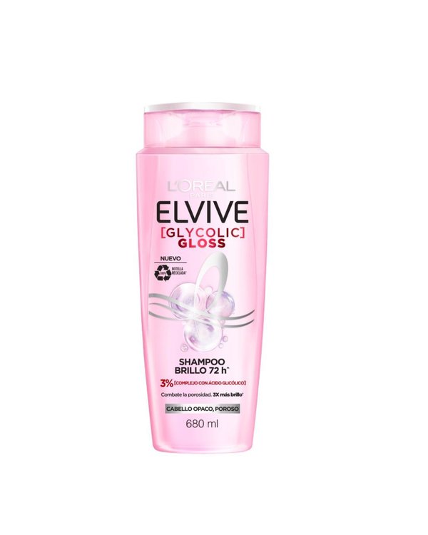 Imagen de L'oréal Paris Shampoo Elvive Glycolic Gloss  680 ml