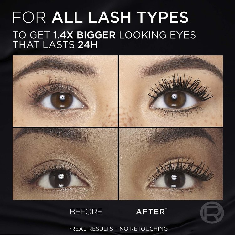 Imagen de Loreal Mascara Panorama All Night Black - 704